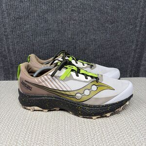 Saucony Endorphin Edge Fog Black Grey Trail Running Shoes Men’s 13 S20773-86